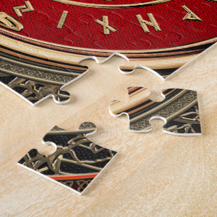 [100] Vegvisir - Viking Gold Magic Runic Compass Puzzle