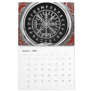 [100] Vegvisir - Viking Silver Magic Runic Compass Kalender