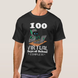 100 virtuelle Tage der Schule Remote Learning Elea T-Shirt