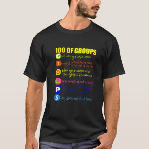 100 von Gruppen Funny 100 Tage Schuloutfit für T-Shirt