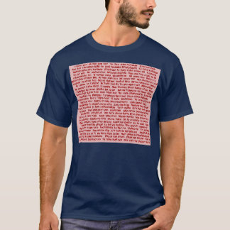 100 Wege, um zu sagen, ich Liebe dich rot auf rosa T-Shirt