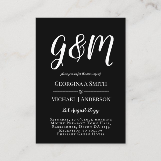 100 x Budget FOTO Hochzeitseinladungen mit ENVL. Hinweiskarte (Vorderseite)