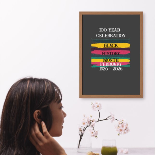 100 year celebration black history month 2026 poster (Von Creator hochgeladen)