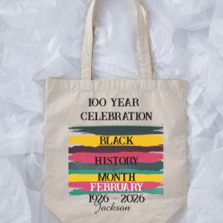 100 year celebration black history month 2026 tragetasche