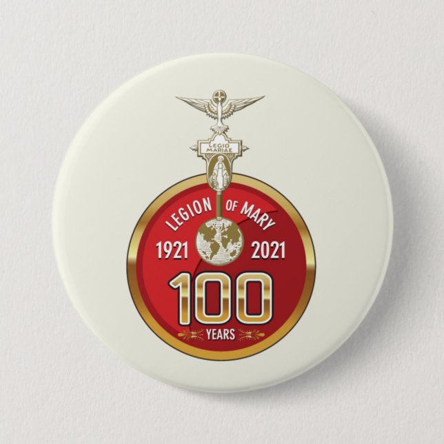 100 years Legion of Mary, Legion of Mary Button (Vorderseite)