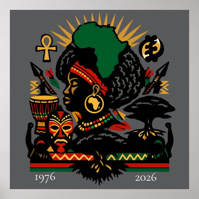 100 Years of Black History Month 2026 Celebration Poster (Vorne)