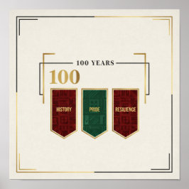 100 Years of Black History, Pride, and Resilience Poster