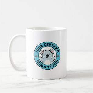 100% zertifizierter Koala-Witz-Punsch lustiger Koa Kaffeetasse