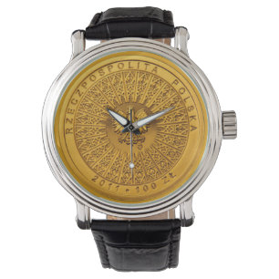 100 Zł polnische Münzen-Uhr Armbanduhr