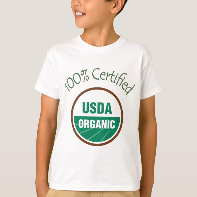 100% zugelassener USDA Bio T-Shirt (Vorderseite)