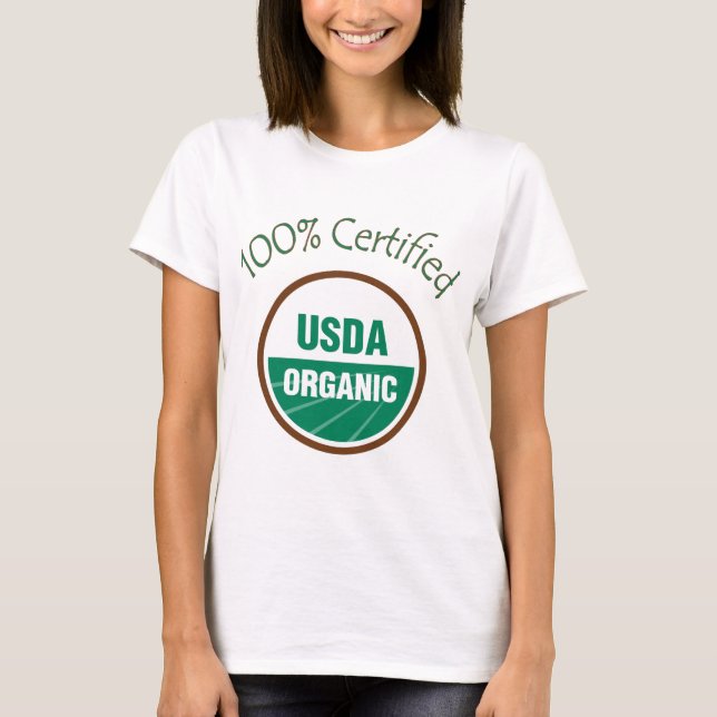 100% zugelassener USDA Bio T-Shirt (Vorderseite)