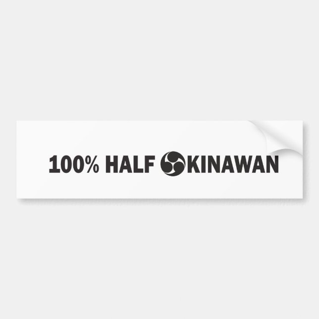 100PercentHalfOkinawan.pdf Autoaufkleber (Vorne)