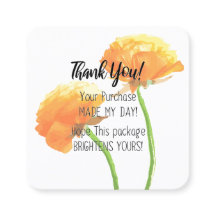 100Stk. Flat Dankeschön Karte - Kleines Unternehme