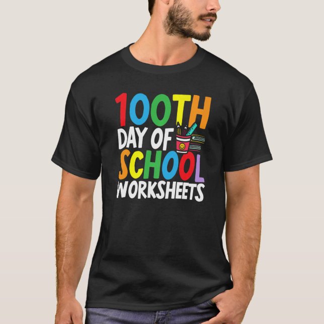 100th Day Grade School Teacher  1 T-Shirt (Vorderseite)