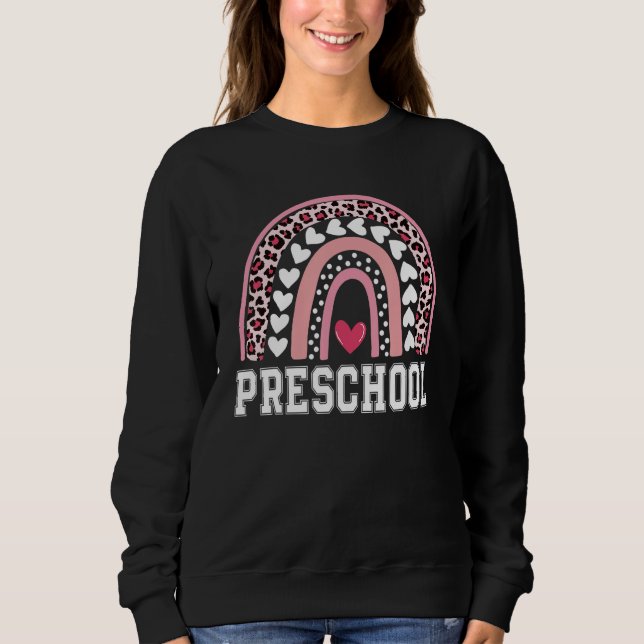 100th Day Of Preschool Teacher 100 Days Smarter Bo Sweatshirt (Vorderseite)