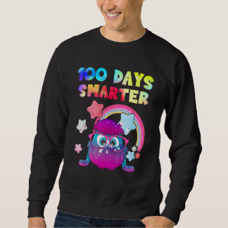 100th Day of School 100 days smarter cute Monster Sweatshirt