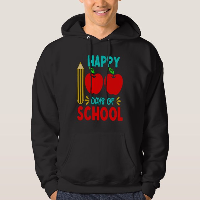 100th Day Of School 100 Days Teacher Students Boys Hoodie (Vorderseite)