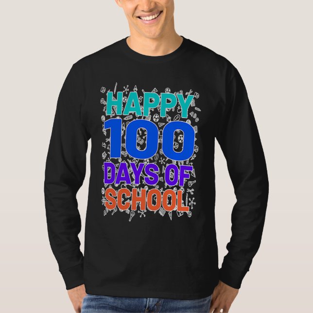 100th Day Of School 100 Days Teacher Students Boys T-Shirt (Vorderseite)