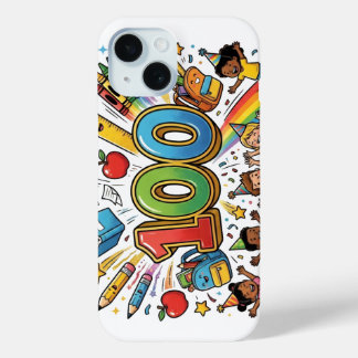 100th Day of School Colorful Celebration Design – Case-Mate iPhone Hülle