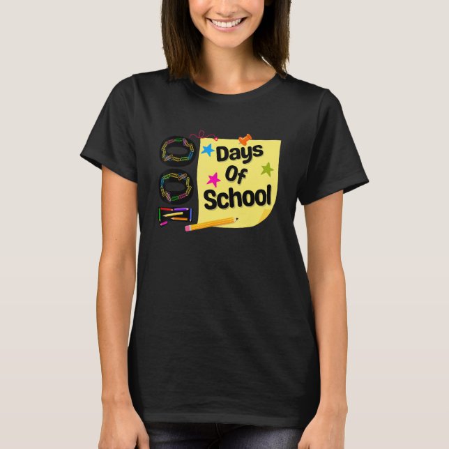 100th Day Of School For Teachers Kids Child Happy  T-Shirt (Vorderseite)