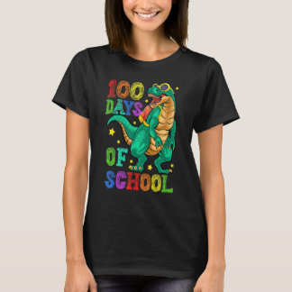 100th Day Of School Happy 100 Days Of School Dinos T-Shirt