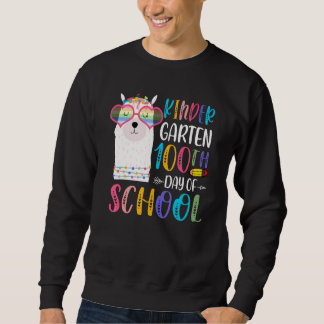 100th day of School No Prob Llama 100 Days Of Kind Sweatshirt