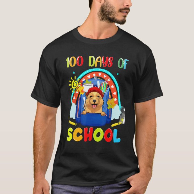 100th Day of School Norfolk Terrier Dog Teacher T-Shirt (Vorderseite)