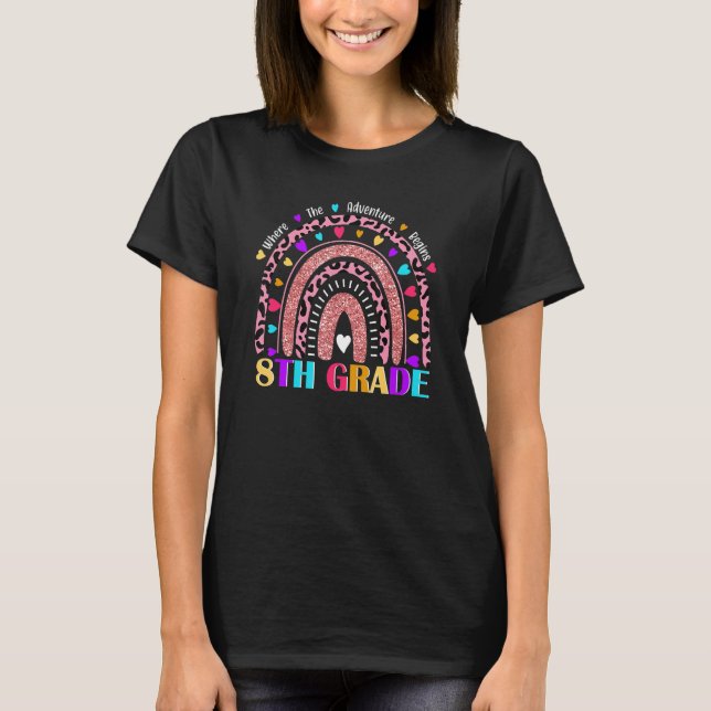 100th Day Of School Teacher - 100 Days Of 8th Grad T-Shirt (Vorderseite)