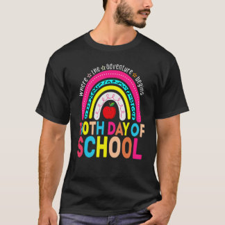 100th Day Of School Teacher 100 Days Smarter Leopa T-Shirt