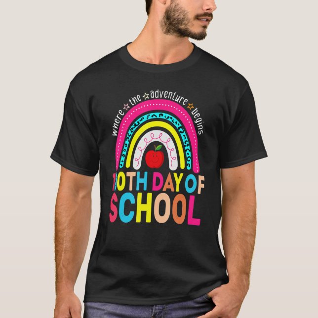 100th Day Of School Teacher 100 Days Smarter Leopa T-Shirt (Vorderseite)