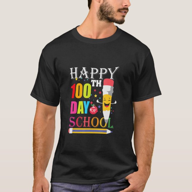 100th Day Of School Teacher Kids 100 Days Of Schoo T-Shirt (Vorderseite)