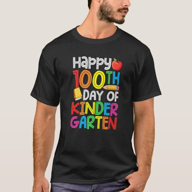 100th Day of School Teachers 100 Days Smarter Kind T-Shirt (Vorderseite)