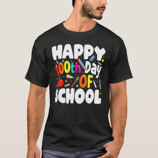 100th Day Of School Teachers Costume 100 Days Stud T-Shirt