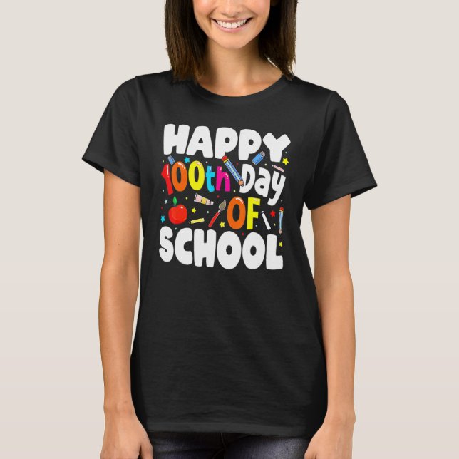 100th Day Of School Teachers Costume 100 Days Stud T-Shirt (Vorderseite)