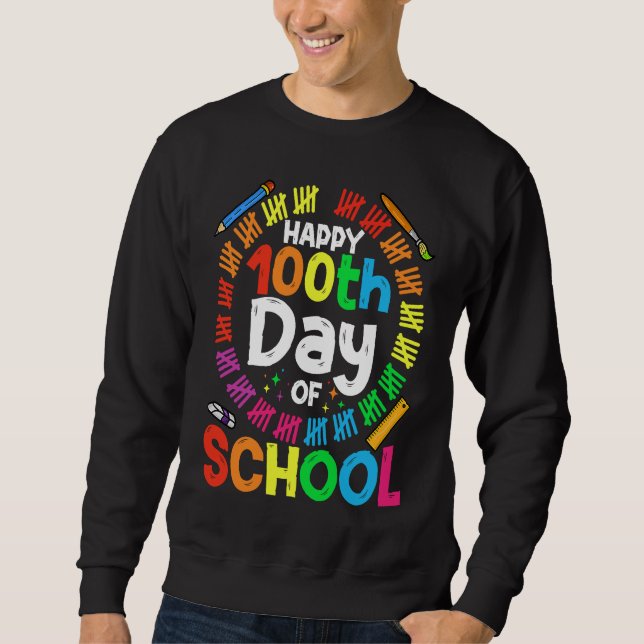 100th Day Of School Teachers Kids Child 100 Days S Sweatshirt (Vorderseite)