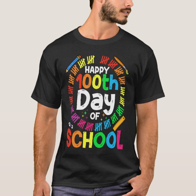 100th Day Of School Teachers Kids Child 100 Days S T-Shirt (Vorderseite)