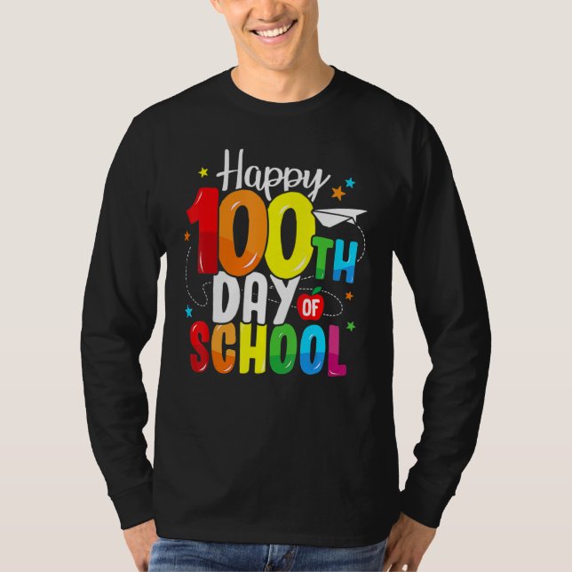 100th Day Of School Teachers Kids Child Happy 100  T-Shirt (Vorderseite)