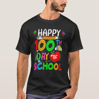 100th Day of School Teachers Kids Child Happy 100  T-Shirt