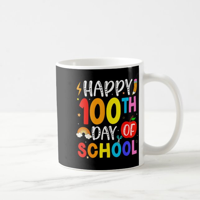100th Day Of School Teachers Students 100 Days Of  Kaffeetasse (Rechts)