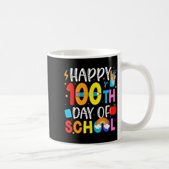 100th Day Of School Teachers Students 100 Days Of  Kaffeetasse (Rechts)