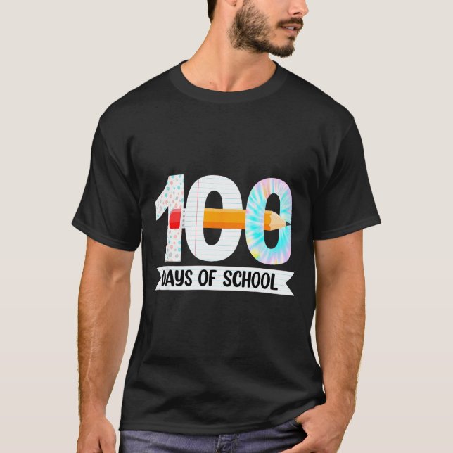 100th Day Of School Teachers Students 100 Days Of  T-Shirt (Vorderseite)