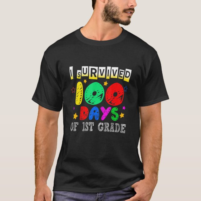 100th Day Of Smarter Teachers Kids 100 Days Of Sch T-Shirt (Vorderseite)