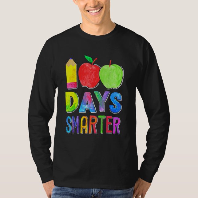 100th Day Student Cute Boys Girls 100 Days Of Scho T-Shirt (Vorderseite)