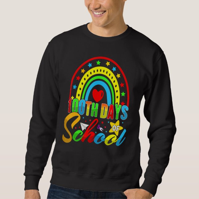100th Days of School Teacher Kids - 100 Days Smart Sweatshirt (Vorderseite)