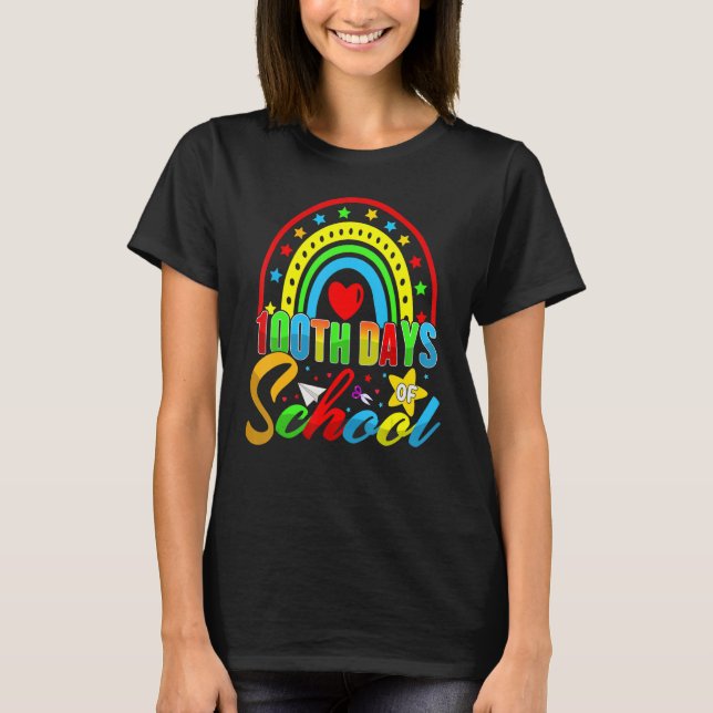 100th Days of School Teacher Kids - 100 Days Smart T-Shirt (Vorderseite)