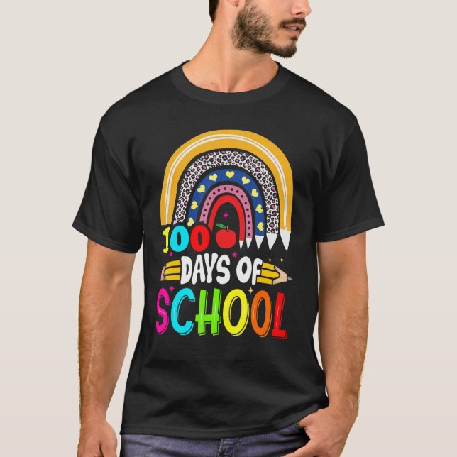 100th Days of School Teacher Kids - 100 Days Smart T-Shirt (Vorderseite)