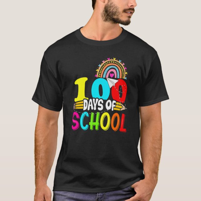 100th Days of School Teacher Kids - 100 Days Smart T-Shirt (Vorderseite)