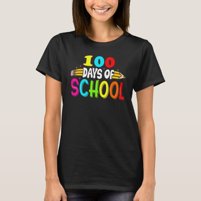 100th Days of School Teacher Kids - 100 Days Smart T-Shirt (Vorderseite)