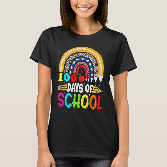 100th Days of School Teacher Kids - 100 Days Smart T-Shirt (Vorderseite)