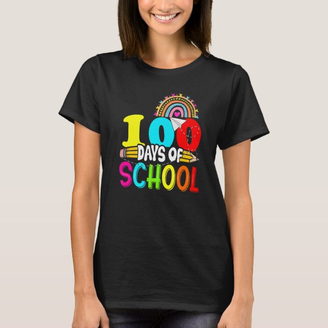 100th Days of School Teacher Kids - 100 Days Smart T-Shirt (Vorderseite)